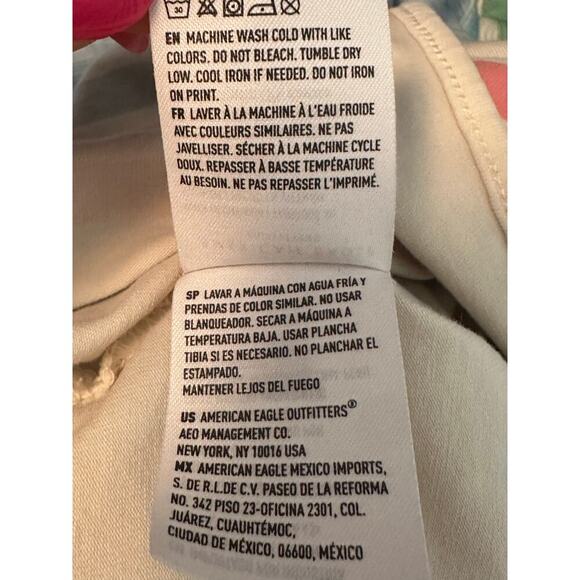 American Eagle Striped Crop Top L | Retro 90s Style Cotton Cami Tank - Picture 5 of 6